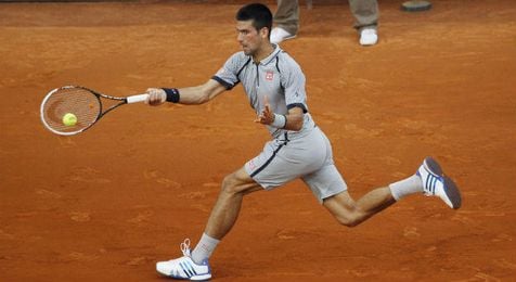 Djokovic durante un partido. Djokovic durante un partido.