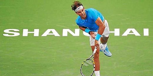 Rafa Nadal, en el Masters 1.000 de Shanghai. Rafa Nadal, en el Masters 1.000 de Shanghai.