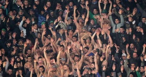 Aficionados italianos durante un partido disputado el pasado fin de semana. Aficionados italianos durante un partido disputado el pasado fin de semana.