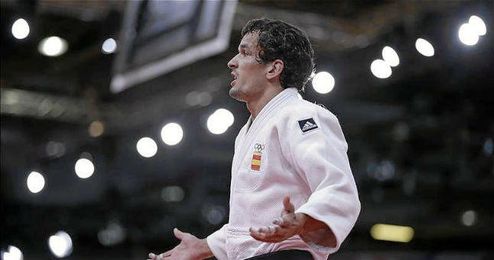 El judoca vitoriano Sugoi Uriarte defendiendo a España. El judoca vitoriano Sugoi Uriarte defendiendo a España.