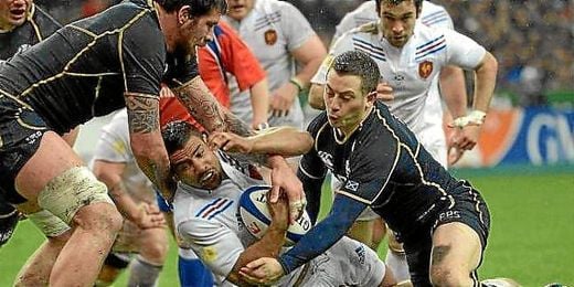 Francia y Escocia durante un partido del torneo Francia y Escocia durante un partido del torneo