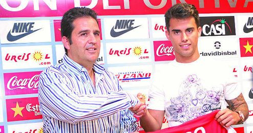 Alberto Benito, en la presentación de Suso. Alberto Benito, en la presentación de Suso.