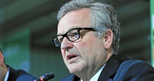 Manuel Domínguez Platas, presidente del Betis. Manuel Domínguez Platas, presidente del Betis.