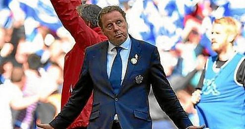 Harry Redknapp, durante la celebración del ascenso del QPR. Harry Redknapp, durante la celebración del ascenso del QPR.