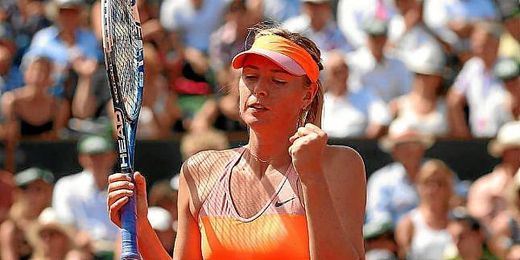 Sharapova celebrando un punto en la final de París. Sharapova celebrando un punto en la final de París.