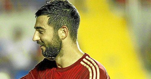 Raúl Albiol durante un encuentro con la selección española. Raúl Albiol durante un encuentro con la selección española.