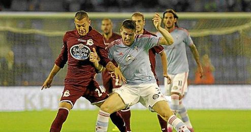 Fontás, en el pasado derbi gallego. Fontás, en el pasado derbi gallego.