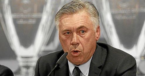 Ancelotti en un acto oficial del club. Ancelotti en un acto oficial del club.