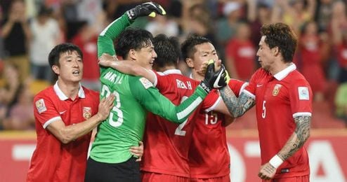 La selección absoluta china. La selección absoluta china.