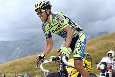 Alberto Contador en una etapa del Tour. Alberto Contador en una etapa del Tour.