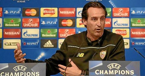 Emery, en rueda de prensa. Emery, en rueda de prensa.