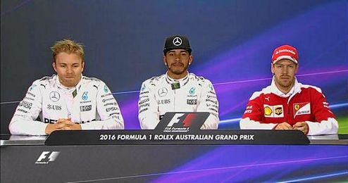Nico Rosberg saldrá segundo y Sebastian Vettel, tercero. Nico Rosberg saldrá segundo y Sebastian Vettel, tercero.
