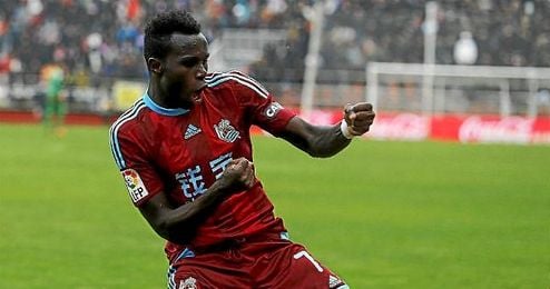 Bruma celebra un gol con la Real Sociedad. Bruma celebra un gol con la Real Sociedad.