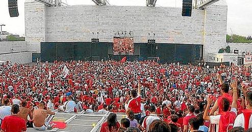 Esta vez, el sevillismo, no podrá disfrutar de la final en el Auditorio Rocío Jurado. Esta vez, el sevillismo, no podrá disfrutar de la final en el Auditorio Rocío Jurado.