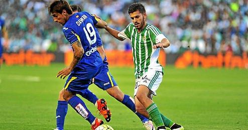 Dani Ceballos, durante el partido ante el Getafe. Dani Ceballos, durante el partido ante el Getafe.