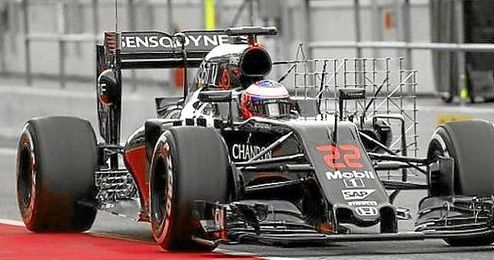 En la imagen el McLaren-Honda de Jenson Button. En la imagen el McLaren-Honda de Jenson Button.
