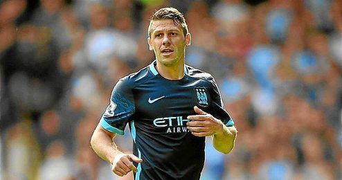 Demichelis durante un encuetro Demichelis durante un encuetro