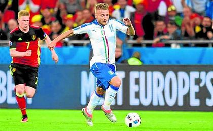 Immobile participó en la victoria de Italia sobre Bélgica en la Eurocopa. Immobile participó en la victoria de Italia sobre Bélgica en la Eurocopa.