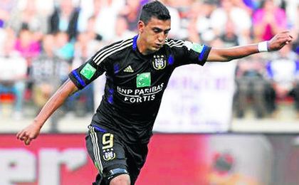 Matías Suárez, con el Anderlecht. Matías Suárez, con el Anderlecht.