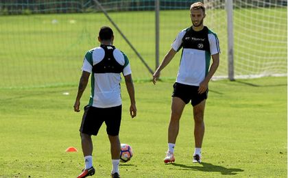 El de Bahía Blanca, en un entrenamiento. El de Bahía Blanca, en un entrenamiento.