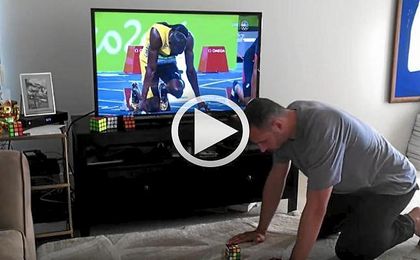 ¿Podrá este hombre arrebatar el récord a Bolt con...un cubo de Rubick? ¿Podrá este hombre arrebatar el récord a Bolt con...un cubo de Rubick?