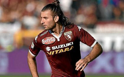 Gastón Silva vistiendo la camiseta del Torino. Gastón Silva vistiendo la camiseta del Torino.