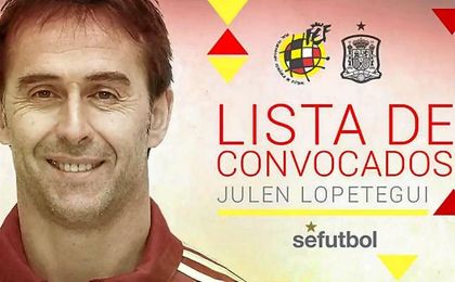 Conoce la primera lista de convocados de Lopetegui Conoce la primera lista de convocados de Lopetegui