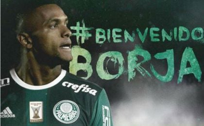 El colombiano Miguel Borja, nuevo jugador del Palmeiras El colombiano Miguel Borja, nuevo jugador del Palmeiras