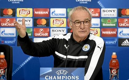 Ranieri, en sala de prensa. Ranieri, en sala de prensa.