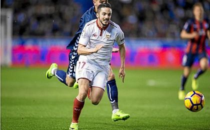 Sarabia, durante el partido del pasado lunes en Mendizorroza. UESyndication. Sarabia, durante el partido del pasado lunes en Mendizorroza. UESyndication.