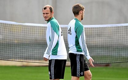 Zozulia, en un entrenamiento del Betis. Zozulia, en un entrenamiento del Betis.