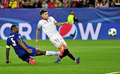 El Sevilla lleva un 2-1 de ventaja a Inglaterra. El Sevilla lleva un 2-1 de ventaja a Inglaterra.