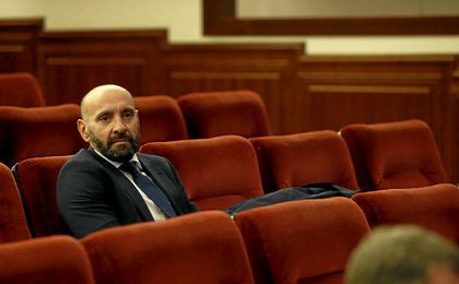 Monchi, durante la pasada Junta de general de accionistas. Monchi, durante la pasada Junta de general de accionistas.