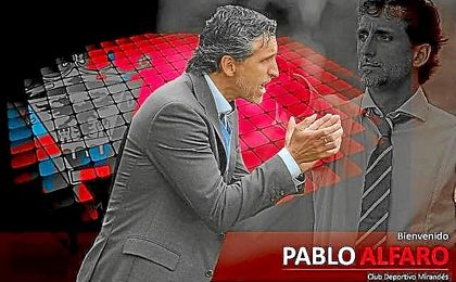 Pablo Alfaro, nuevo entrenador del Mirandés. Pablo Alfaro, nuevo entrenador del Mirandés.