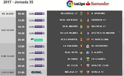 Ya se conocen los horarios de la jornada 35. Ya se conocen los horarios de la jornada 35.