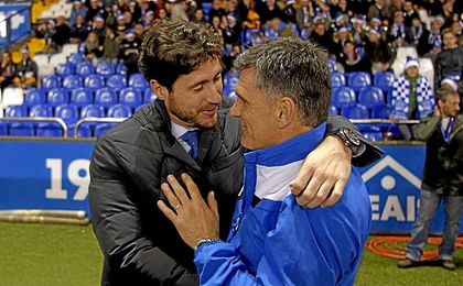 Víctor y Mendilibar, en la primera vuelta. Víctor y Mendilibar, en la primera vuelta.