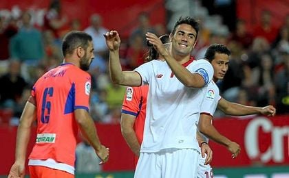 Iborra tuvo ocasiones, pero Ochoa las paró. Iborra tuvo ocasiones, pero Ochoa las paró.