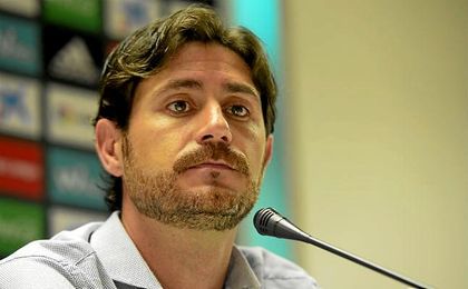 Víctor, en una rueda de prensa. Víctor, en una rueda de prensa.
