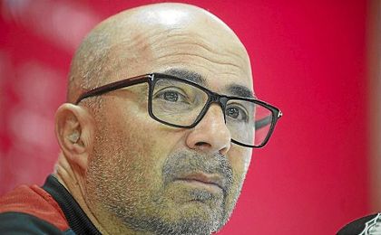 Jorge Sampaoli, durante una rueda de prensa. Jorge Sampaoli, durante una rueda de prensa.
