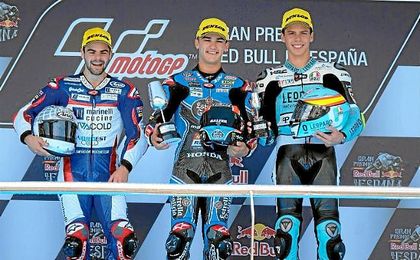 Canet se impuso en Jerez, seguido de Fenati y Mir. Canet se impuso en Jerez, seguido de Fenati y Mir.