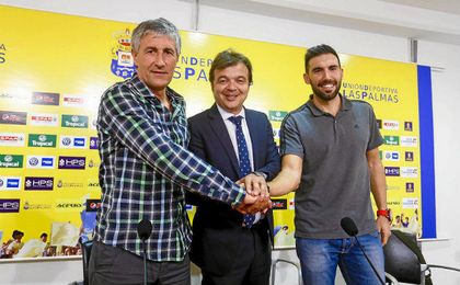 Eder Sarabia (derecha) será el segundo de Setién. Eder Sarabia (derecha) será el segundo de Setién.