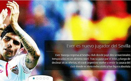 Banega ha anunciado en su web que ya es jugador del Sevilla. Banega ha anunciado en su web que ya es jugador del Sevilla.