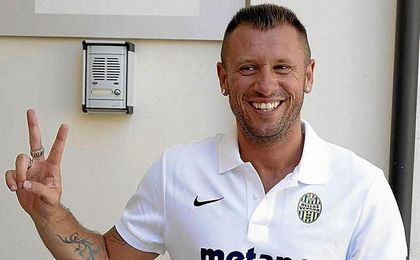 Cassano amagó con retirarse. Cassano amagó con retirarse.