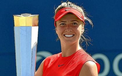 Svitolina, sonriente tras conquitar el torneo de Toronto. Svitolina, sonriente tras conquitar el torneo de Toronto.