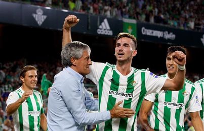 Quique Setién: "La euforia debe ser contenida" Quique Setién: "La euforia debe ser contenida"