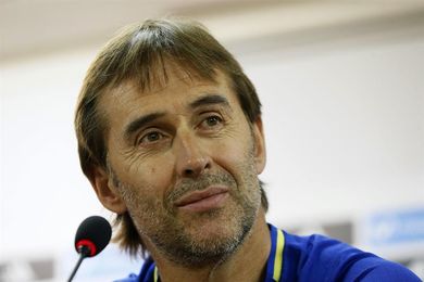 Lopetegui: "Toda nuestra atención y energía está puesta en Albania" Lopetegui: "Toda nuestra atención y energía está puesta en Albania"