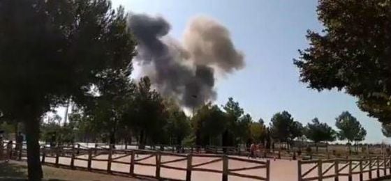 Muere el piloto del Eurofighter que se ha estrellado en Albacete tras participar en el desfile del 12-O Muere el piloto del Eurofighter que se ha estrellado en Albacete tras participar en el desfile del 12-O