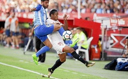 Luis Muriel, en la imagen contra el Málaga. Luis Muriel, en la imagen contra el Málaga.
