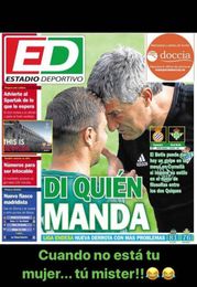 Joaquín y la portada de ED: "Cuando no está tu mujer..." Joaquín y la portada de ED: "Cuando no está tu mujer..."