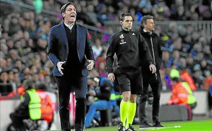 Berizzo se impuso en su primera visita al Camp Nou como técnico por 0-1, en la 14/15. Berizzo se impuso en su primera visita al Camp Nou como técnico por 0-1, en la 14/15.